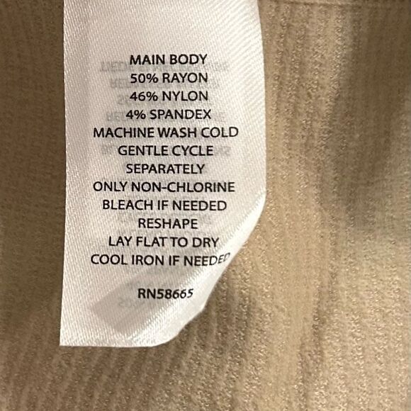 BP Beige Ribbed Halter Top Size Medium Large - Picture 8 of 8